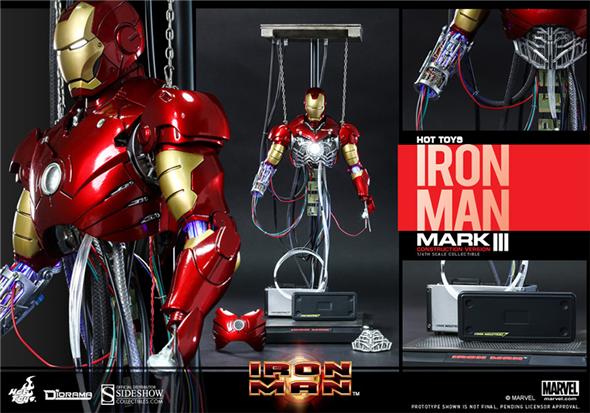 1/6 HOT TOYS - IRON MAN MARK 3 CONSTRUCTION VER.