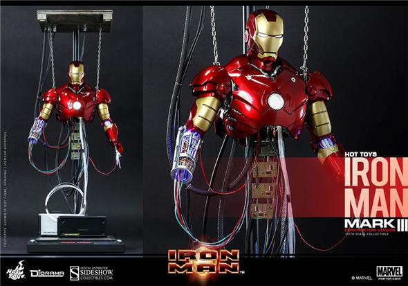 1/6 HOT TOYS - IRON MAN MARK 3 CONSTRUCTION VER.