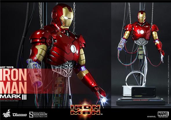 1/6 HOT TOYS - IRON MAN MARK 3 CONSTRUCTION VER.