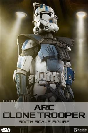 1/6 SIDESHOW TOYS - STAR WARS ARC CLONE TROOPER ECHO PHASE 2