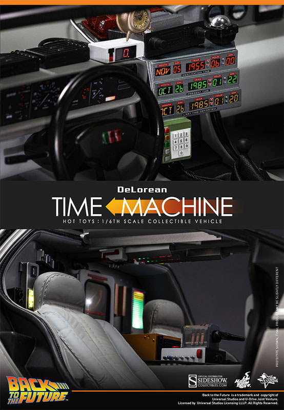 1/6 HOT TOYS - RITORNO AL FUTURO - DELOREAN