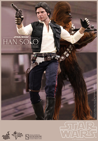 1/6 HOT TOYS - STAR WARS HAN SOLO AND CHEWBACCA SET