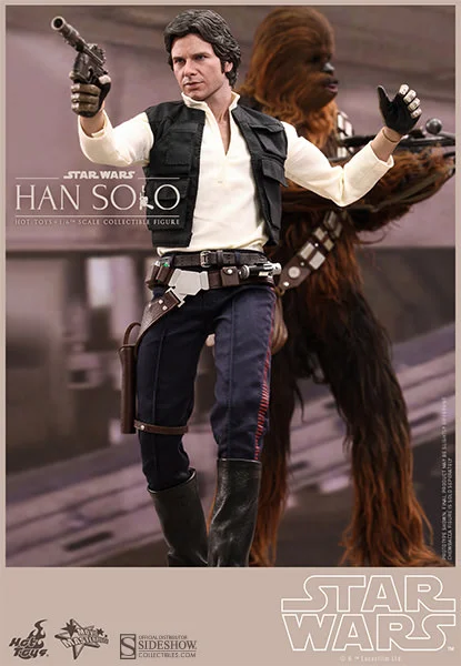 1/6 HOT TOYS - STAR WARS HAN SOLO AND CHEWBACCA SET