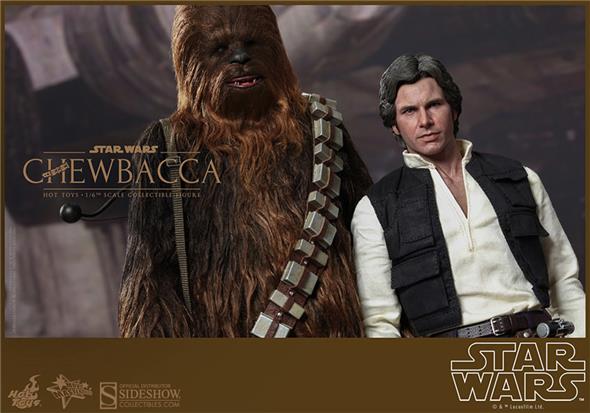 1/6 HOT TOYS - STAR WARS HAN SOLO AND CHEWBACCA SET