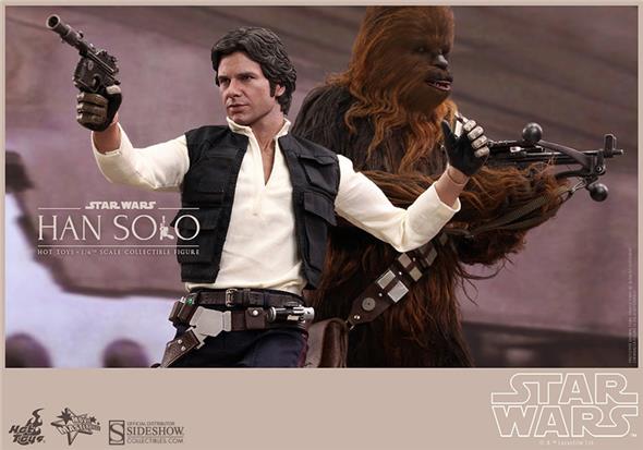 1/6 HOT TOYS - STAR WARS HAN SOLO AND CHEWBACCA SET