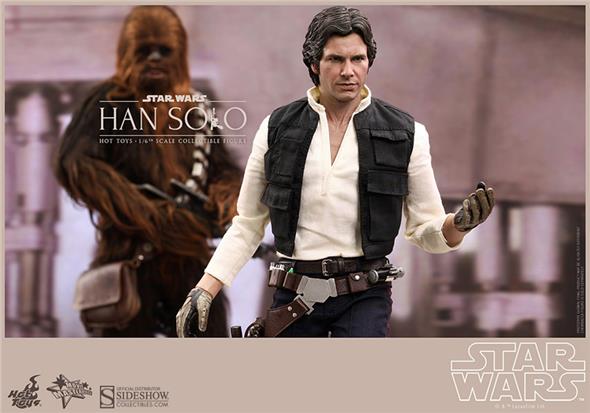 1/6 HOT TOYS - STAR WARS HAN SOLO AND CHEWBACCA SET