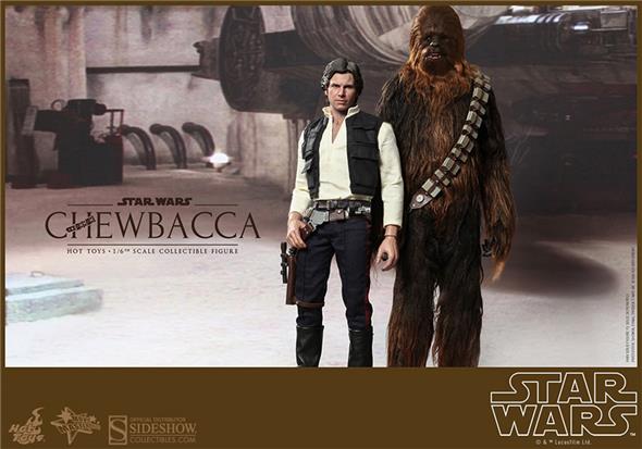 1/6 HOT TOYS - STAR WARS HAN SOLO AND CHEWBACCA SET