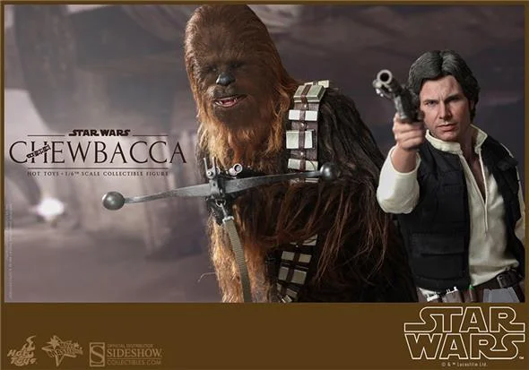 1/6 HOT TOYS - STAR WARS HAN SOLO AND CHEWBACCA SET