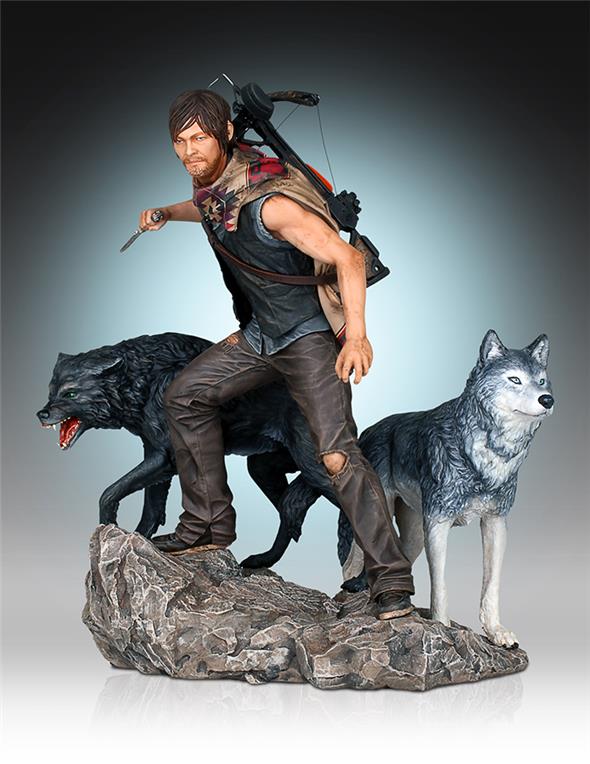 WALKING DEAD DARYL AND WOLVES STATUE