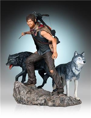 gentle-giant-walking-dead-daryl-and-wolves-statue