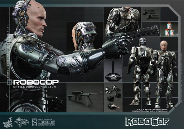 1/6 HOT TOYS - ROBOCOP BATTLE DAMAGE