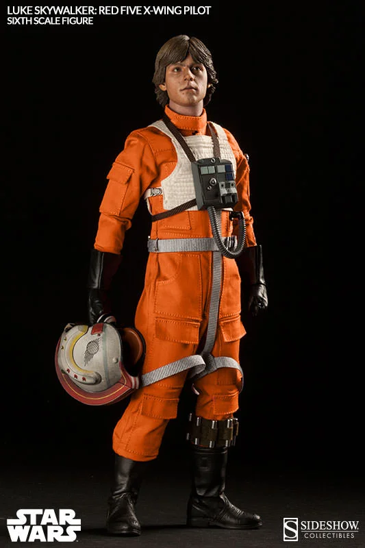 1/6 SIDESHOW TOYS - STAR WARS LUKE SKYWALKER RED FIVE X-WING PILOT