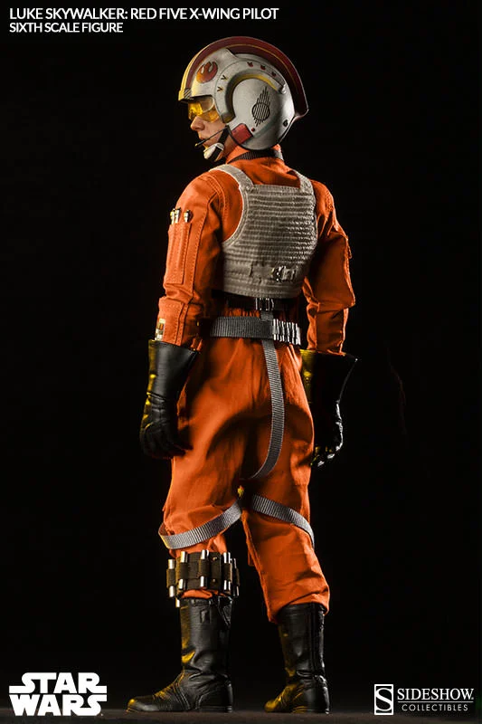 1/6 SIDESHOW TOYS - STAR WARS LUKE SKYWALKER RED FIVE X-WING PILOT