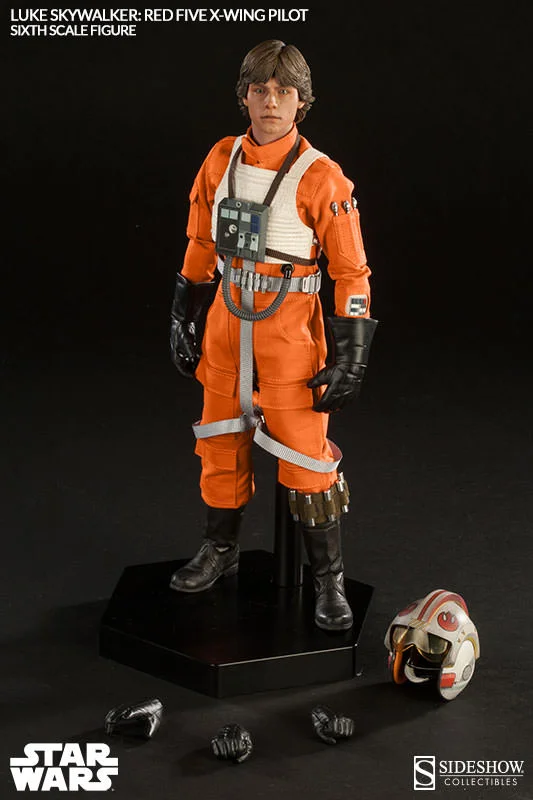 1/6 SIDESHOW TOYS - STAR WARS LUKE SKYWALKER RED FIVE X-WING PILOT