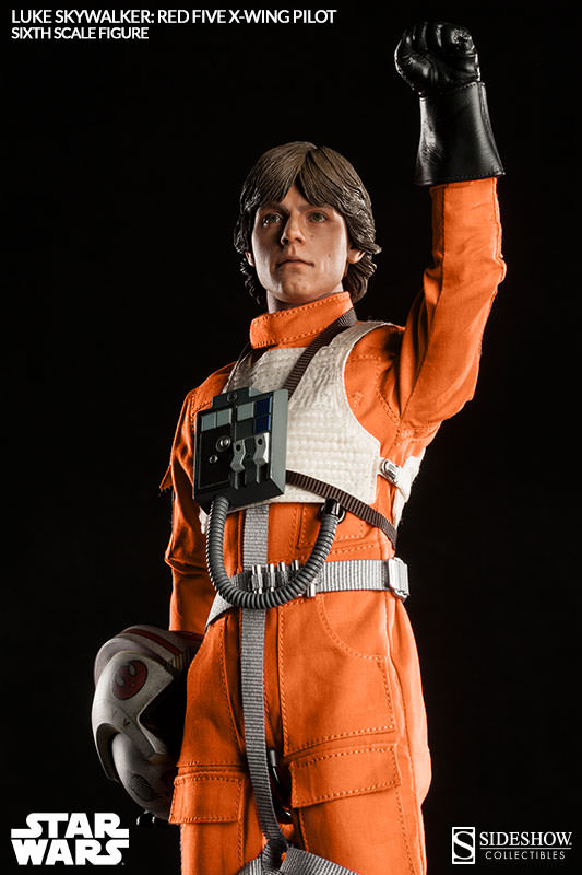 1/6 SIDESHOW TOYS - STAR WARS LUKE SKYWALKER RED FIVE X-WING PILOT