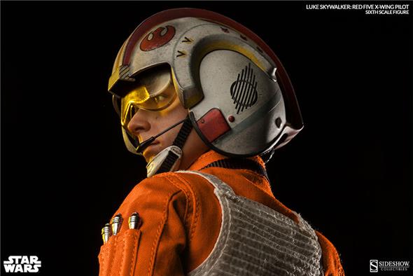 1/6 SIDESHOW TOYS - STAR WARS LUKE SKYWALKER RED FIVE X-WING PILOT