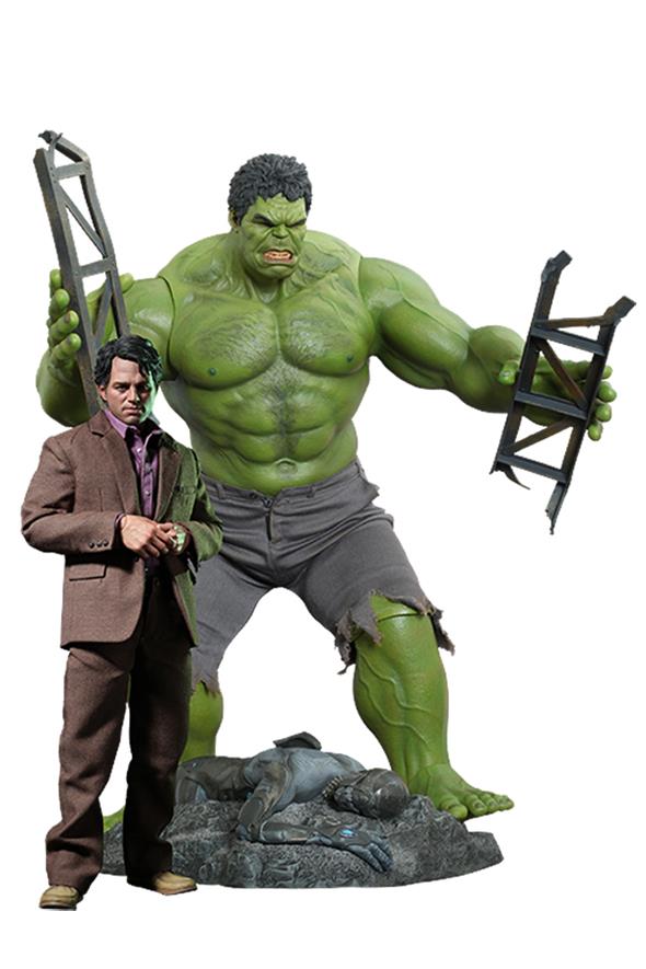 1/6 HOT TOYS - BRUCE BANNER & HULK SET
