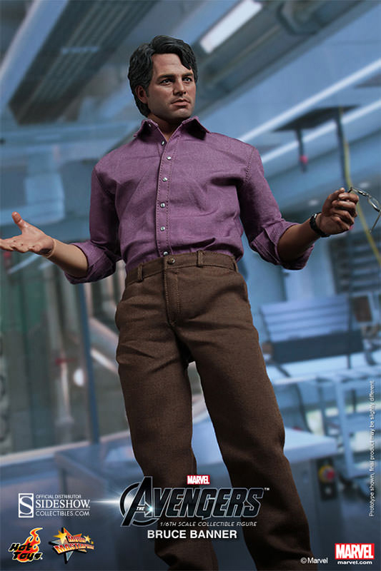 1/6 HOT TOYS - BRUCE BANNER & HULK SET
