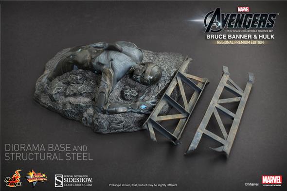 1/6 HOT TOYS - BRUCE BANNER & HULK SET