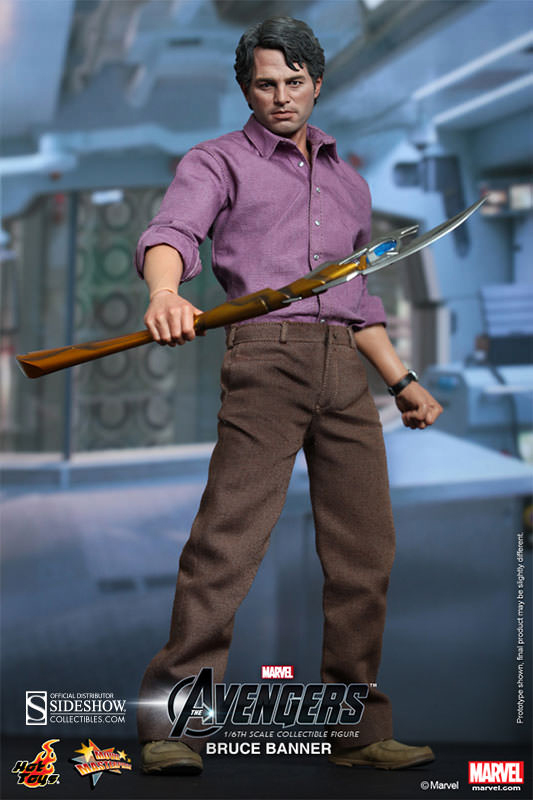 1/6 HOT TOYS - BRUCE BANNER & HULK SET