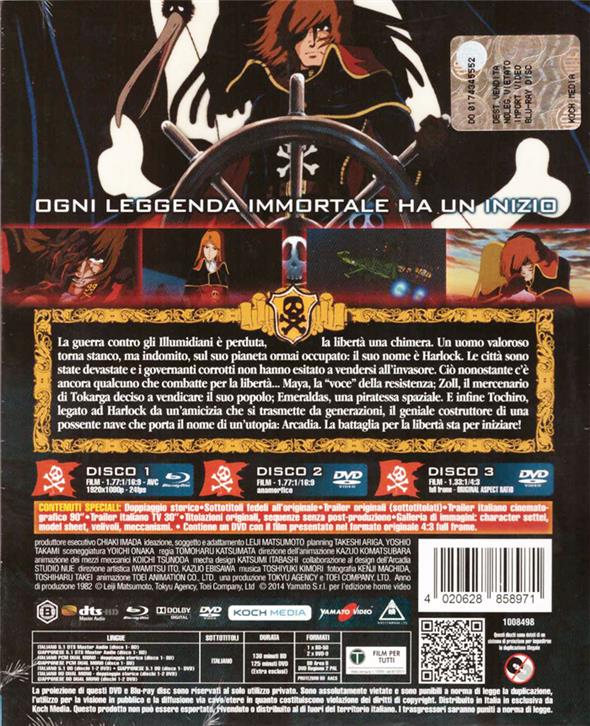 DVD+BLUERAY - CAPITAN HARLOCK L