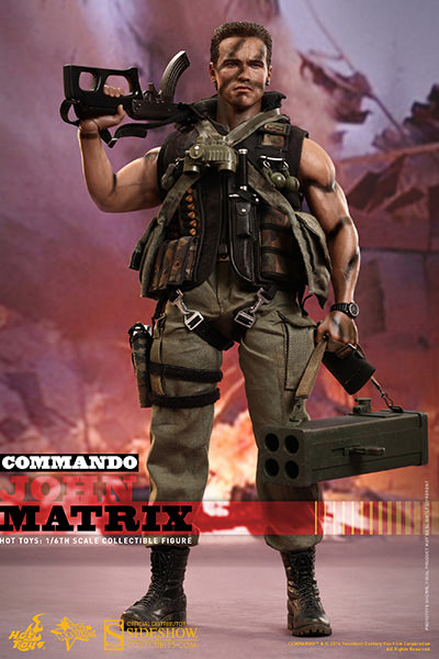 1/6 HOT TOYS - COMMANDO (JOHN MATRIX)