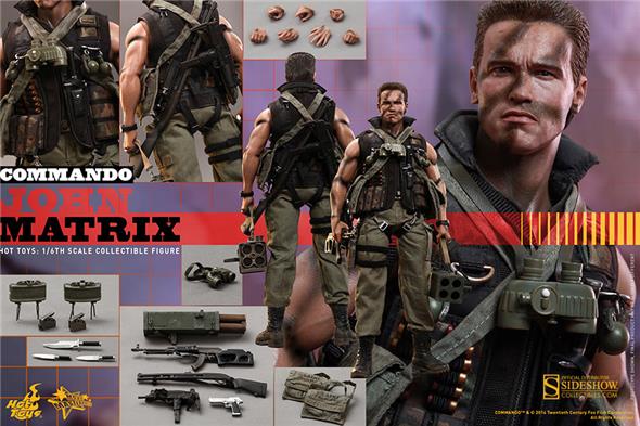 1/6 HOT TOYS - COMMANDO (JOHN MATRIX)