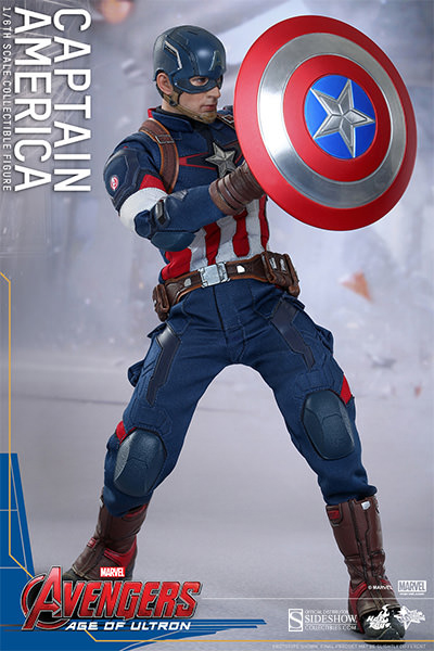 1/6 HOT TOYS - AVENGERS AGE OF ULTRON - CAPITAN AMERICA