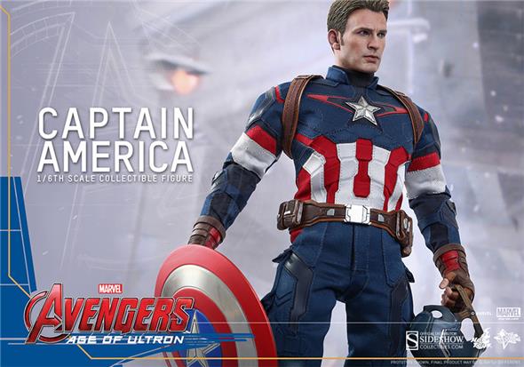 1/6 HOT TOYS - AVENGERS AGE OF ULTRON - CAPITAN AMERICA