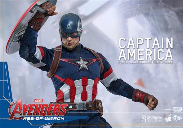 1/6 HOT TOYS - AVENGERS AGE OF ULTRON - CAPITAN AMERICA