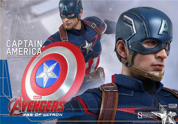 1/6 HOT TOYS - AVENGERS AGE OF ULTRON - CAPITAN AMERICA