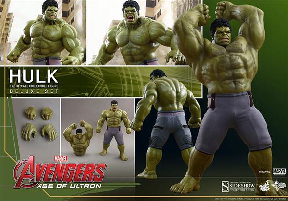 1/6 HOT TOYS - AVENGERS AVENGERS AGE OF ULTRON HULK DELUXE SET