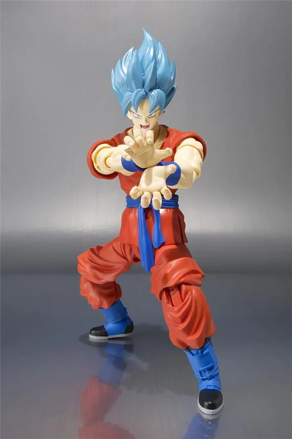 S.H. FIGUARTS DRAGON BALL Z RESURRECTION OF "F" GOD SUPER SAIYAN SON GOKU