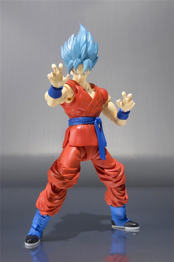 S.H. FIGUARTS DRAGON BALL Z RESURRECTION OF "F" GOD SUPER SAIYAN SON GOKU