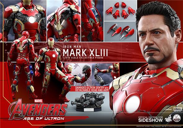 1/4 HOT TOYS - AVENGERS AGE OF ULTRON - IRON MAN MARK 43