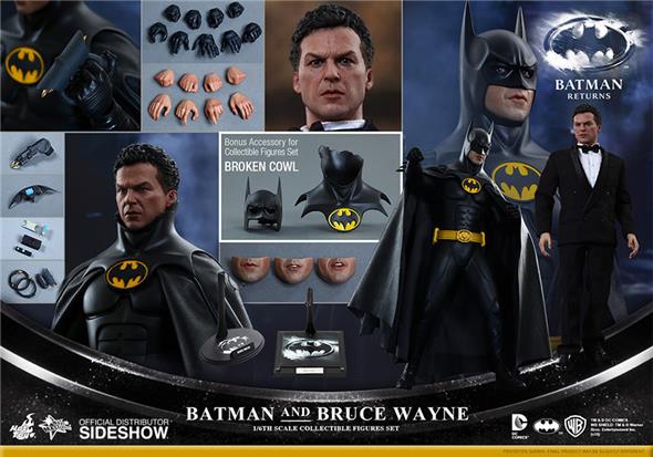 1/6 HOT TOYS - BATMAN AND BRUCE WAYE 1989