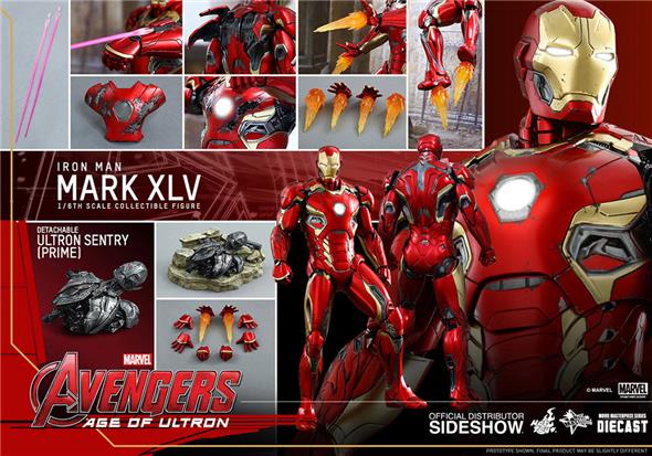 1/6 HOT TOYS - AVENGERS AGE OF ULTRON - IRON MAN MARK 45 DIE-CAST