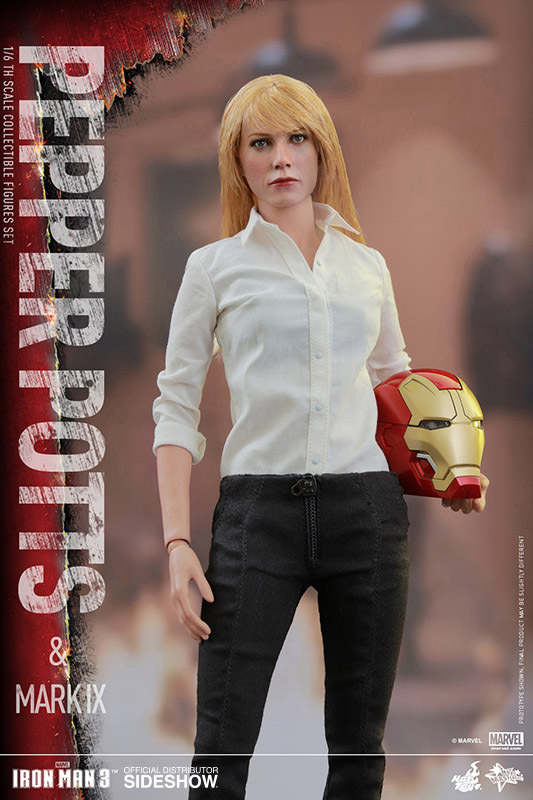 1/6 HOT TOYS - IRON MAN PEPPER POTTS AND MARK 9