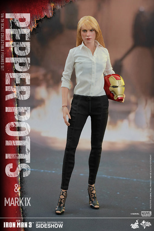 1/6 HOT TOYS - IRON MAN PEPPER POTTS AND MARK 9
