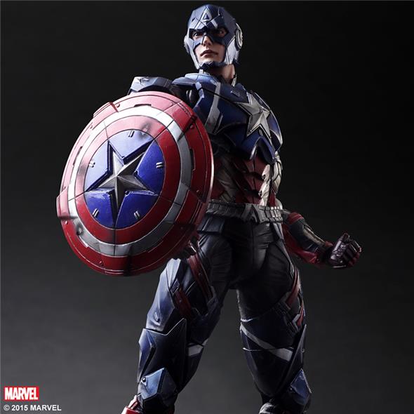 PLAY ARTS KAI - MARVEL VARIANT CAPTAIN AMERICA P.A.K.