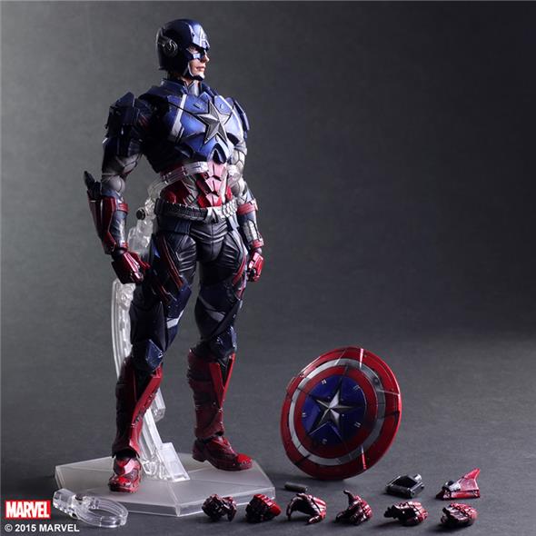PLAY ARTS KAI - MARVEL VARIANT CAPTAIN AMERICA P.A.K.