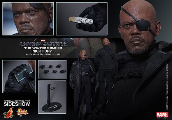 1/6 HOT TOYS - CAPTAIN AMERICA NICK FURY