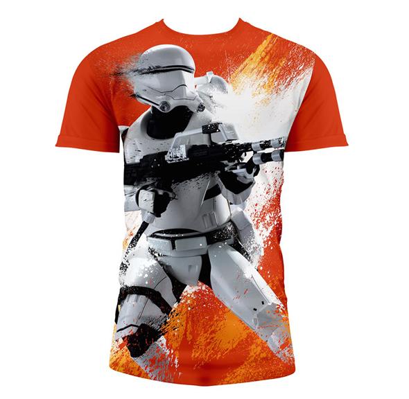 T-SHIRT STAR WARS EP7 FLAMETROOP BOY FULL P ORNG/TAGLIA L