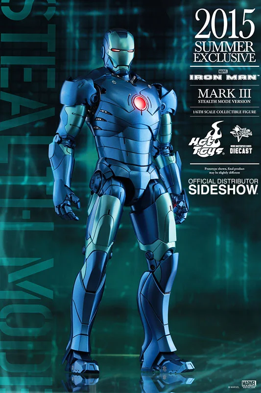 1/6 HOT TOYS - IRON MAN MARK 3 STEALTH DIE CAST EXC