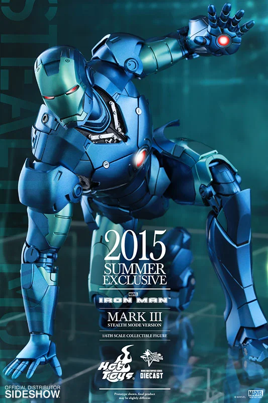 1/6 HOT TOYS - IRON MAN MARK 3 STEALTH DIE CAST EXC