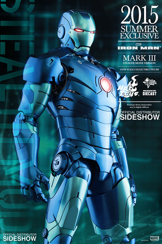1/6 HOT TOYS - IRON MAN MARK 3 STEALTH DIE CAST EXC