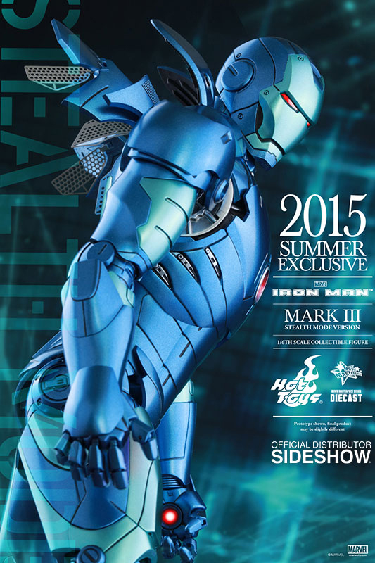 1/6 HOT TOYS - IRON MAN MARK 3 STEALTH DIE CAST EXC