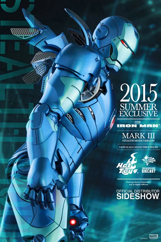 1/6 HOT TOYS - IRON MAN MARK 3 STEALTH DIE CAST EXC