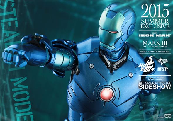 1/6 HOT TOYS - IRON MAN MARK 3 STEALTH DIE CAST EXC