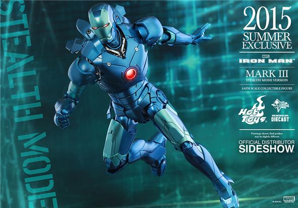 1/6 HOT TOYS - IRON MAN MARK 3 STEALTH DIE CAST EXC